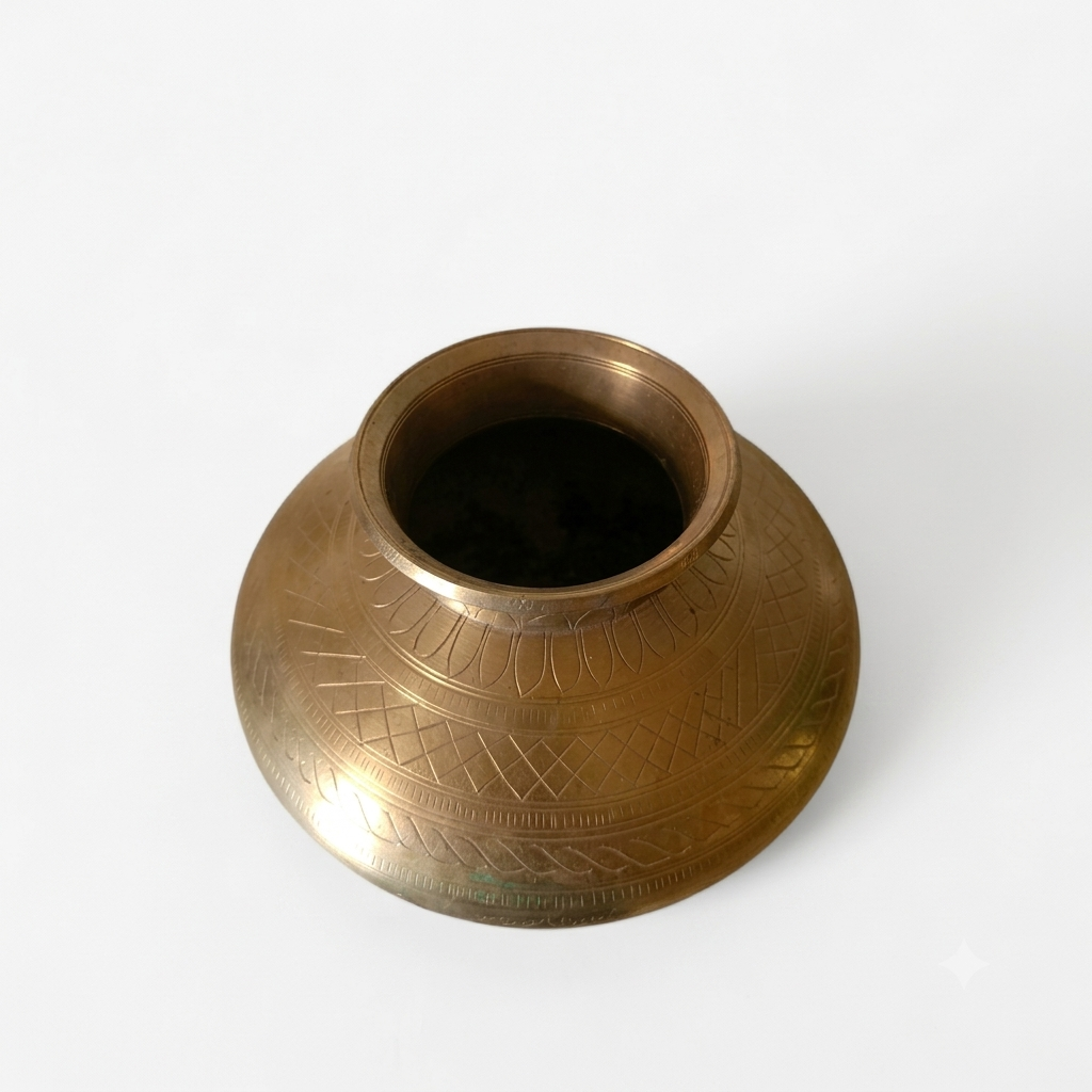 Vintage Engraved Pot