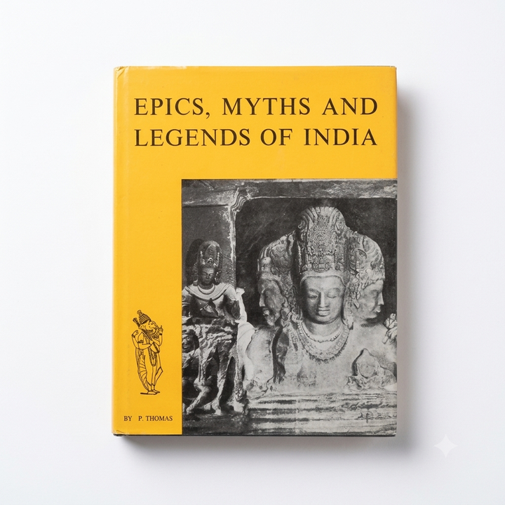 Epics, Myths and Legends of India by P. Thomas, 1989 hardcover edition with dust jacket.