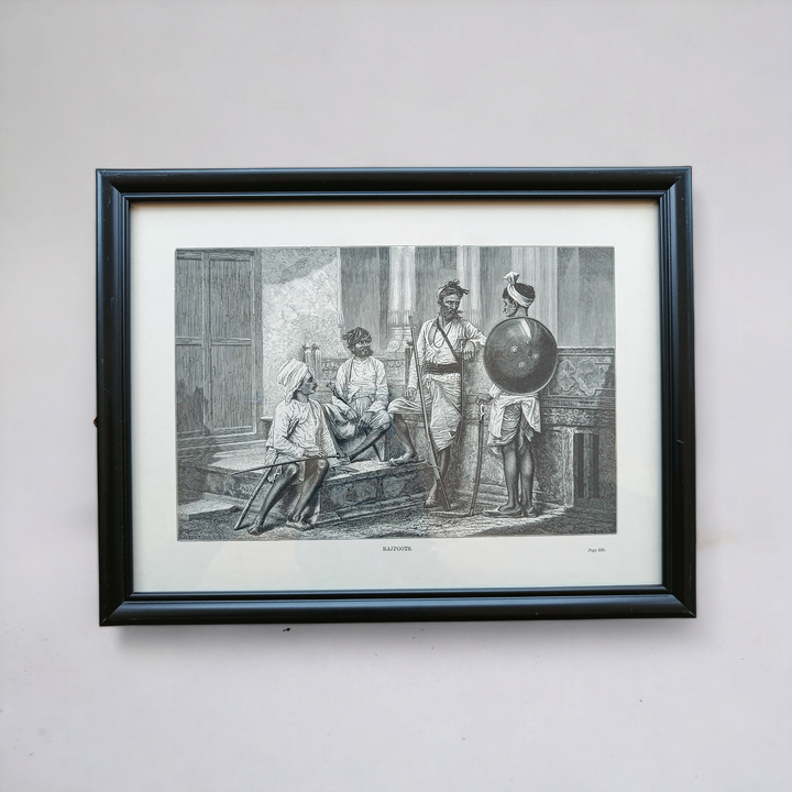 Vintage Woodcut - Rajpoots