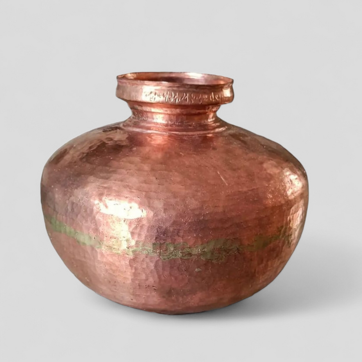 Vintage Hand Beaten Copper Pot