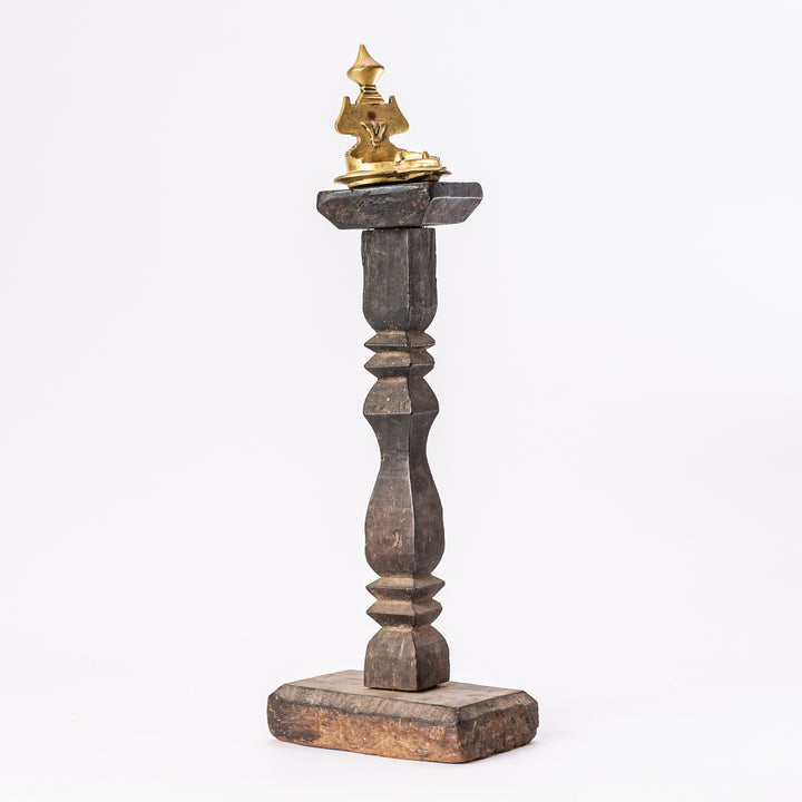 Vintage Wooden Lamp Stand