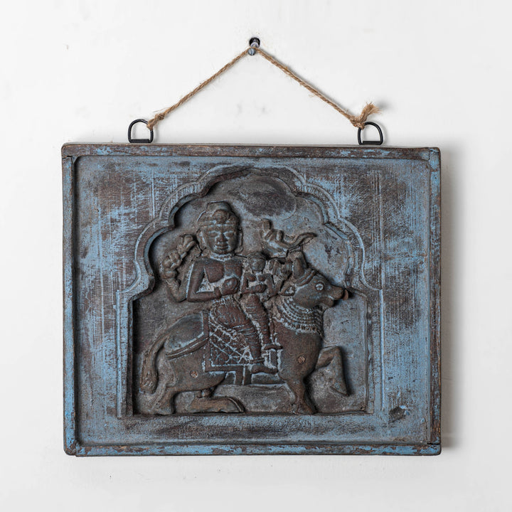 Shiva and Parvati on Nandi - Wall Panel