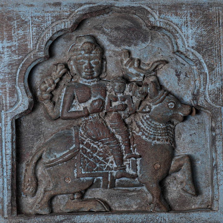 Shiva and Parvati on Nandi - Wall Panel