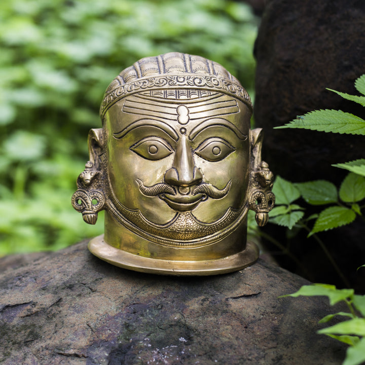 Brass Shiva Head