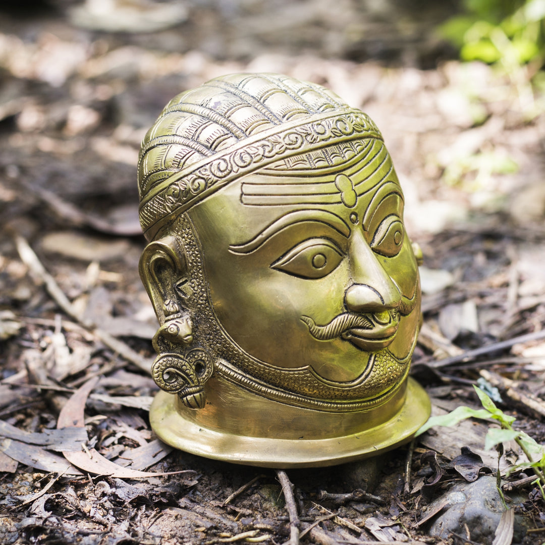 Brass Shiva Head