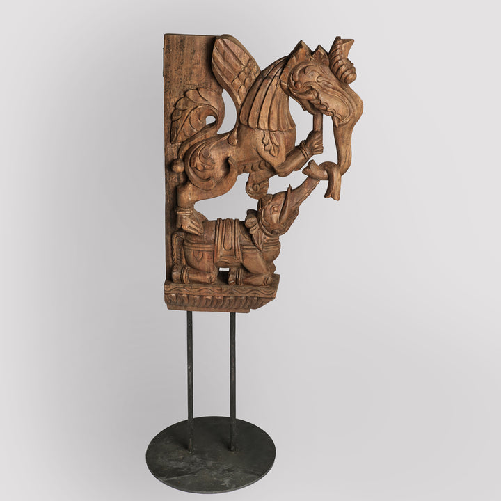 Handcrafted Makara Vyala Panel