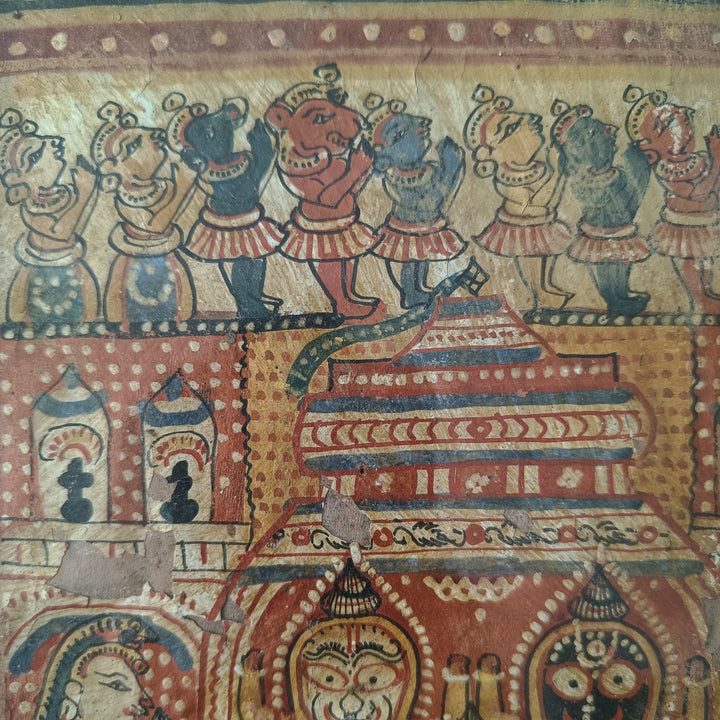 Vintage Painting - Jagannath Trio and Others