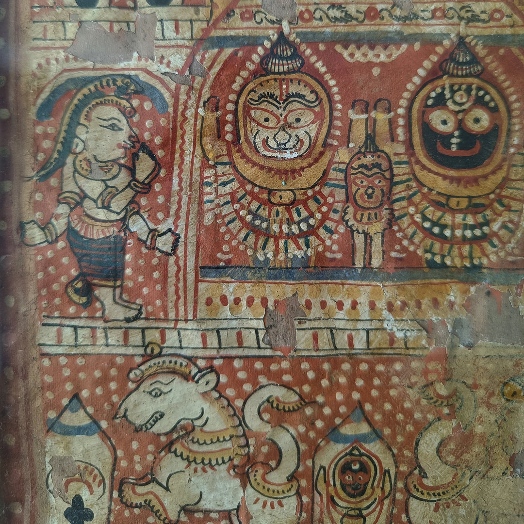 Vintage Painting - Jagannath Trio and Others
