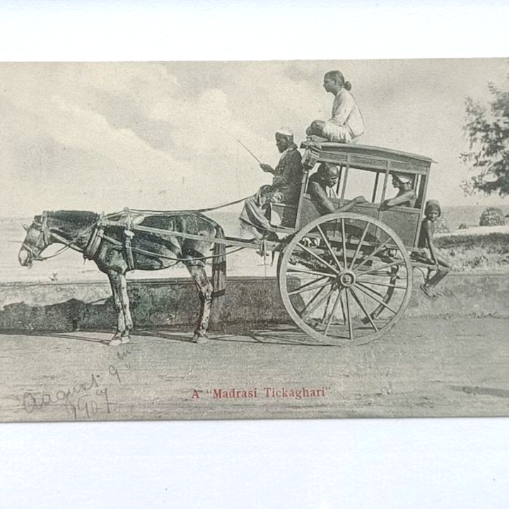 Vintage Postcard - A Madrasi Tickaghari
