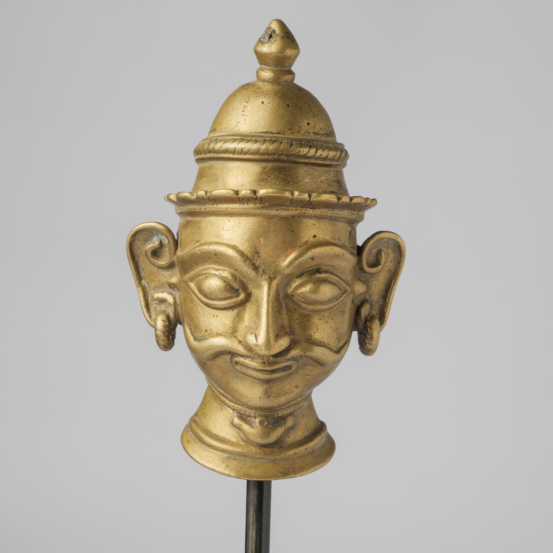 Vintage Brass Khandoba/Shiva Mukhakriti(Mask)