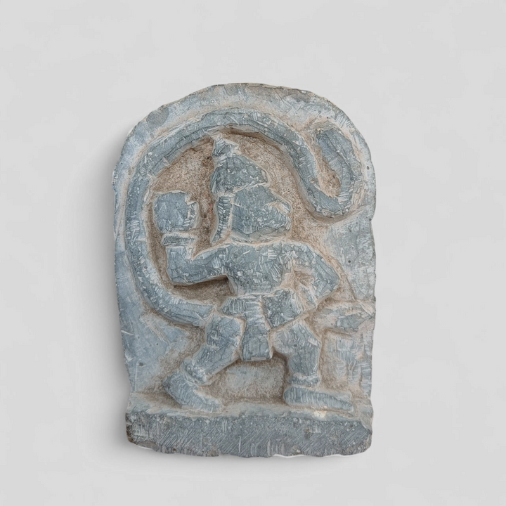 Vintage Hanuman - Relief work on stone