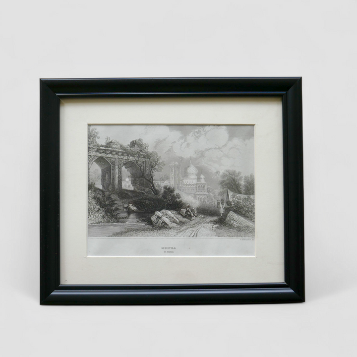 Antique Steel cut Engraving - Monea or Maner(in Bihar)