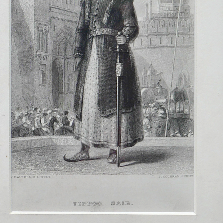 Portrait of Tippoo Saib (Tippu Sultan), ca. 1840