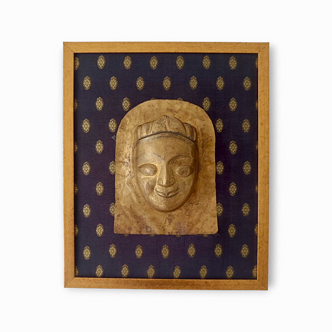 Vintage Mohra Mask on Brocade