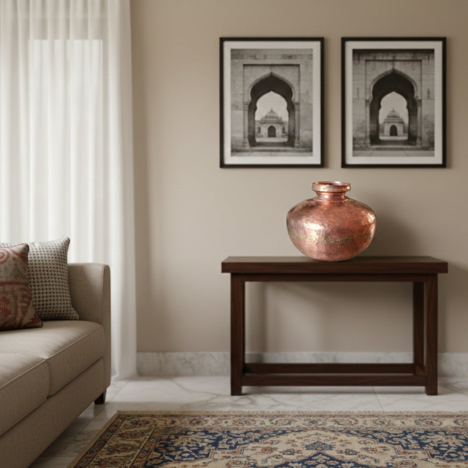 Vintage Hand Beaten Copper Pot