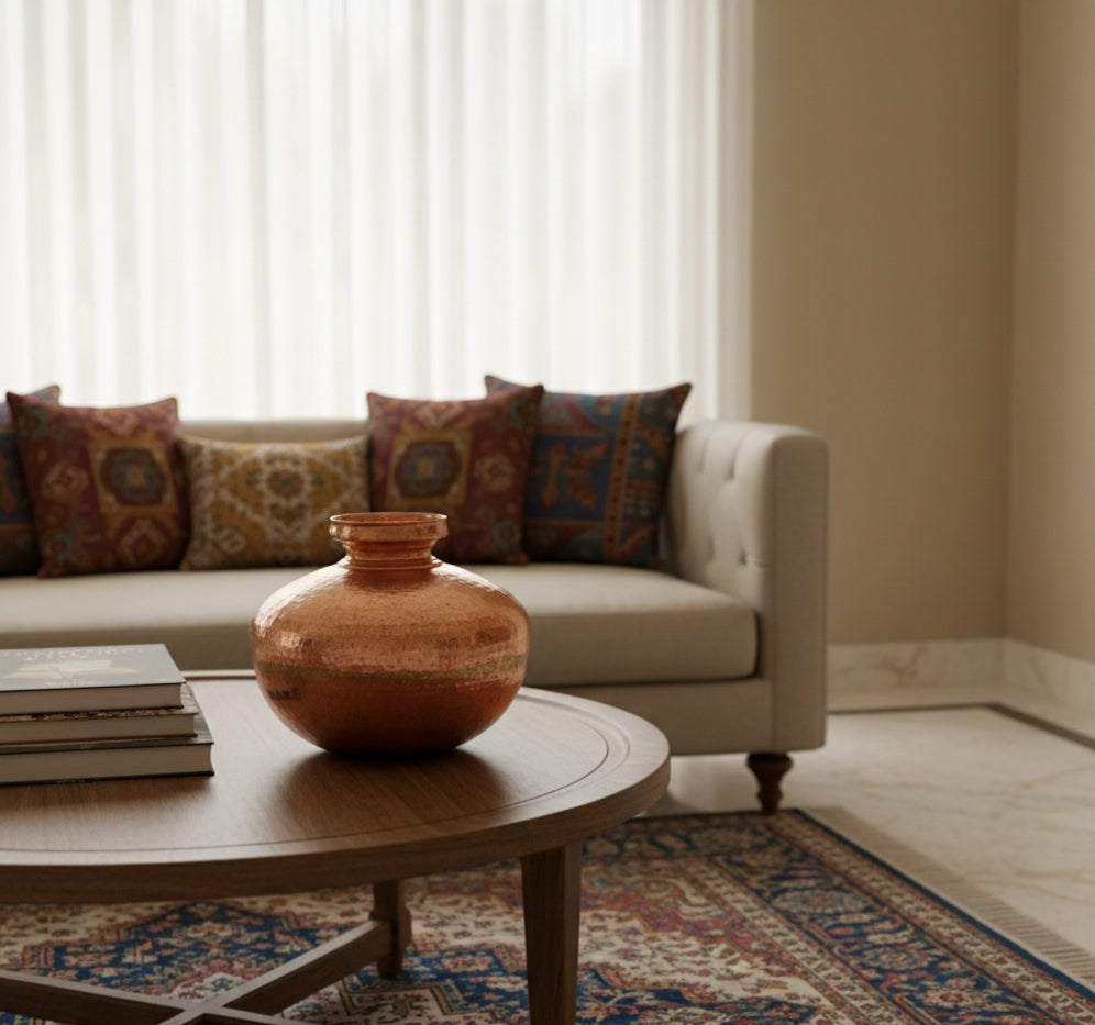 Vintage Hand Beaten Copper Pot