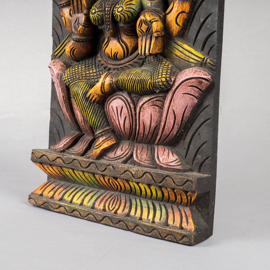 Wooden Laxmi Panel