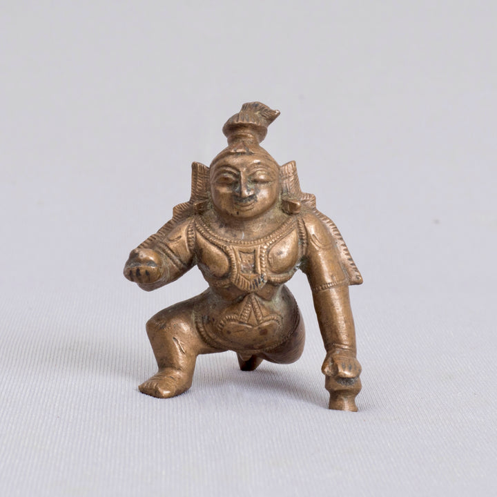 Vintage Bronze Figure of Balagopal (Child Krishna)