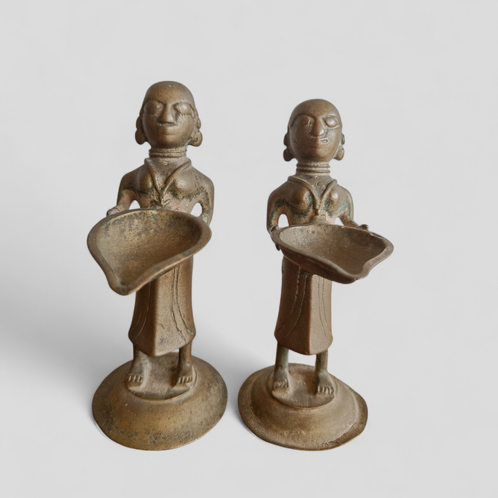 Pair of vintage Deepalakshmi Lamps