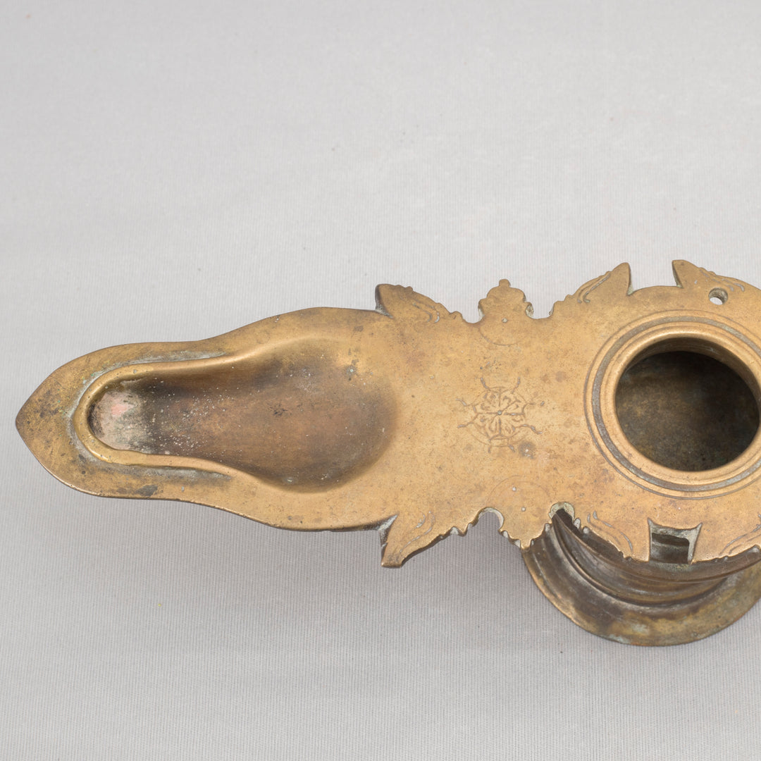 Vintage Changalvattam Brass Lamp