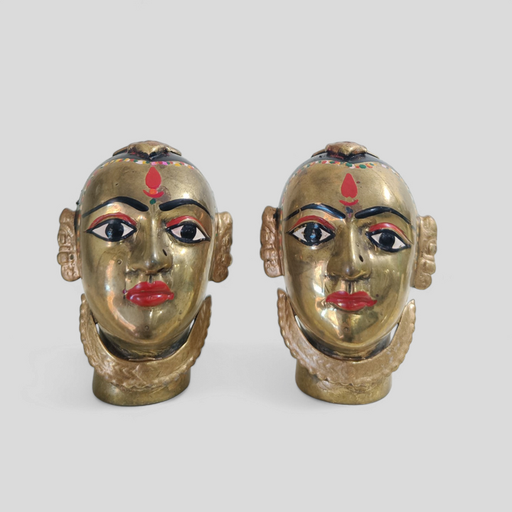 Pair of vintage Gauri Heads