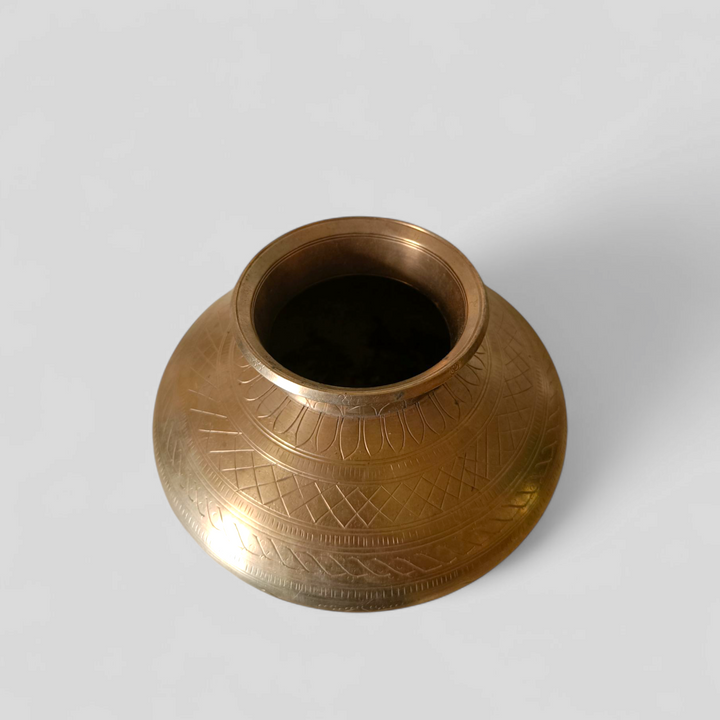 Vintage Engraved Pot