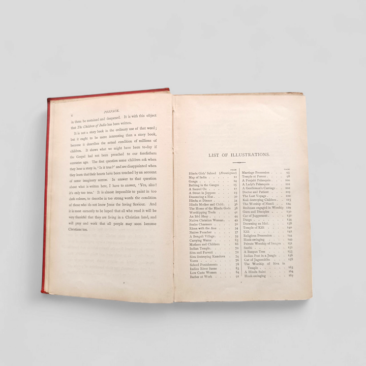 Vintage Hardcover Book - The Children of India (1891 edition)