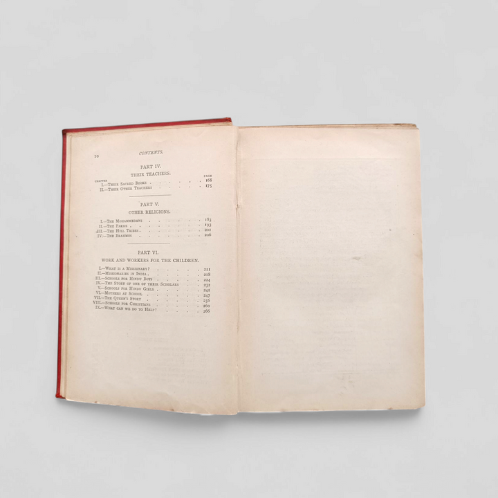Vintage Hardcover Book - The Children of India (1891 edition)