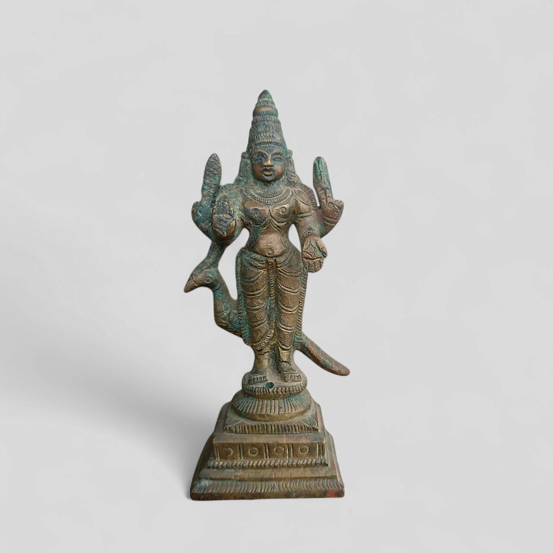 Vintage Kartikeya Statuette