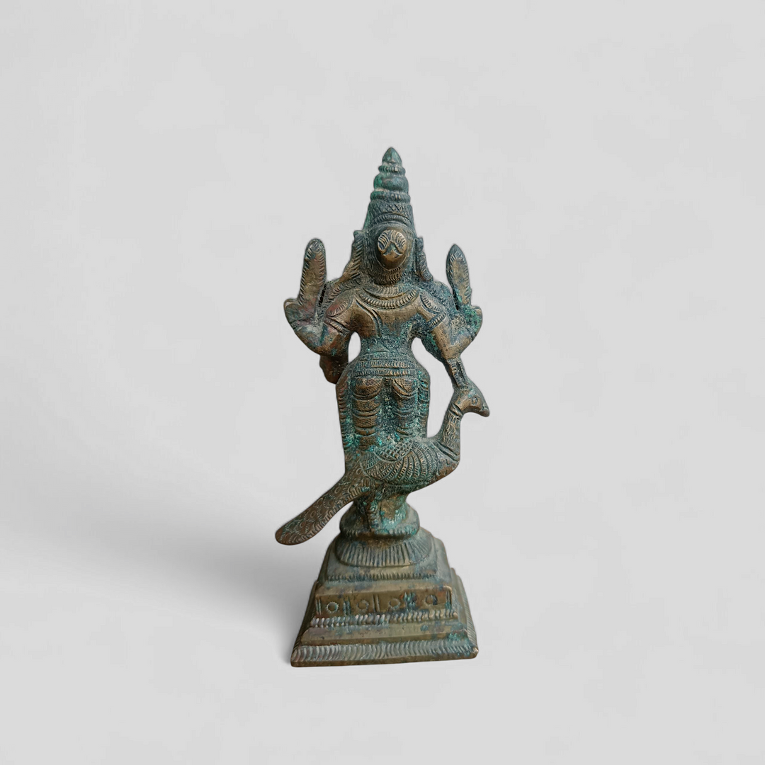 Vintage Kartikeya Statuette