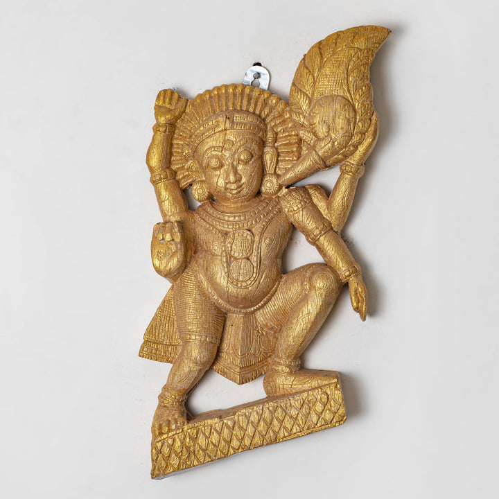 Vintage Wooden Panel of Gana
