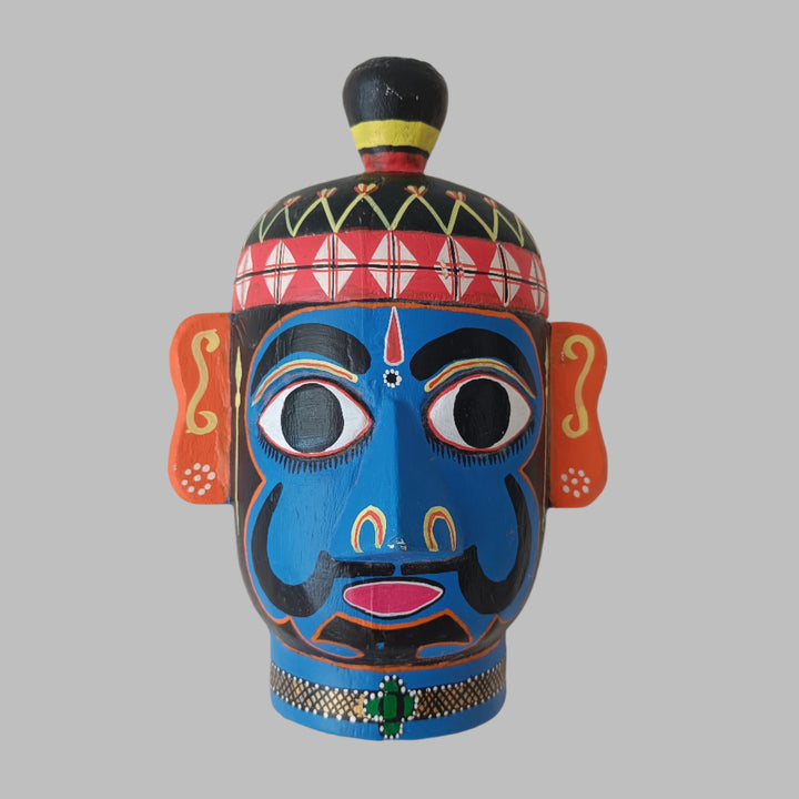 Handcrafted Folk Mask - Anabothanayaka (Blue)