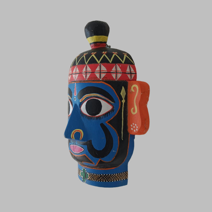Handcrafted Folk Mask - Anabothanayaka (Blue)