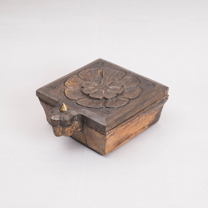 Vintage Wooden Trinket Box