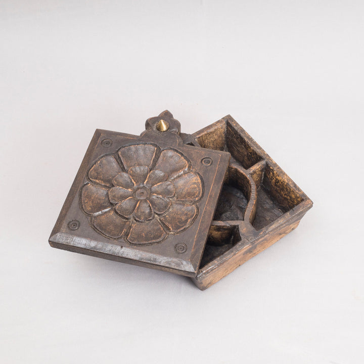 Vintage Wooden Trinket Box