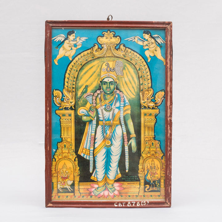Vintage Chromolithograph - Madurai Meenakshi