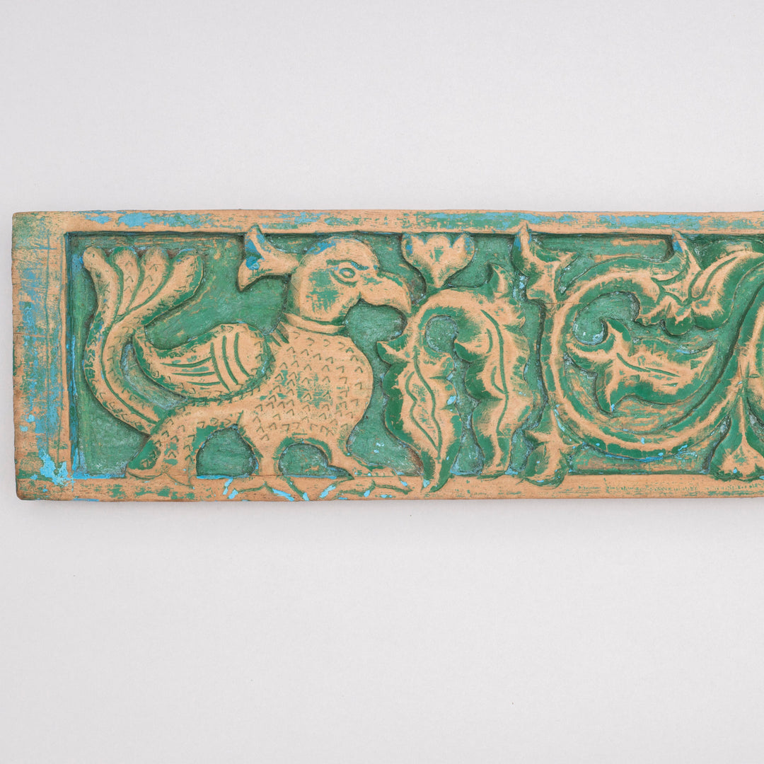 Vintage Carved Wooden Panel