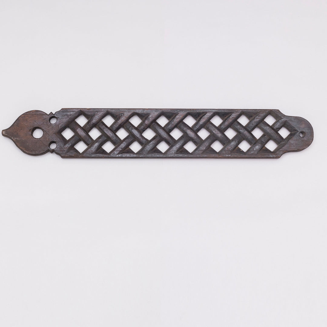 Vintage Chettinad Wooden Spoon Holder – Hand-Carved Kitchen Utensil Stand from Tamil Nadu