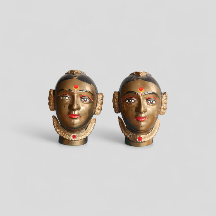 Pair of vintage Gauri Heads