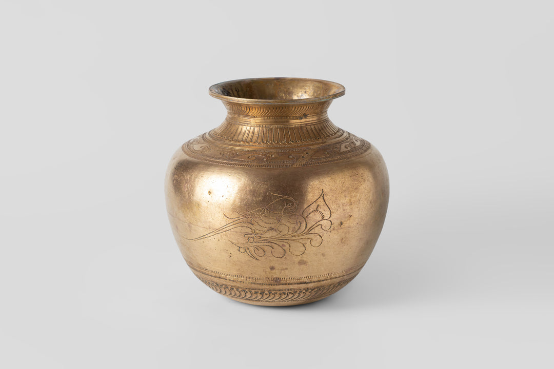 Vintage Brass Pot