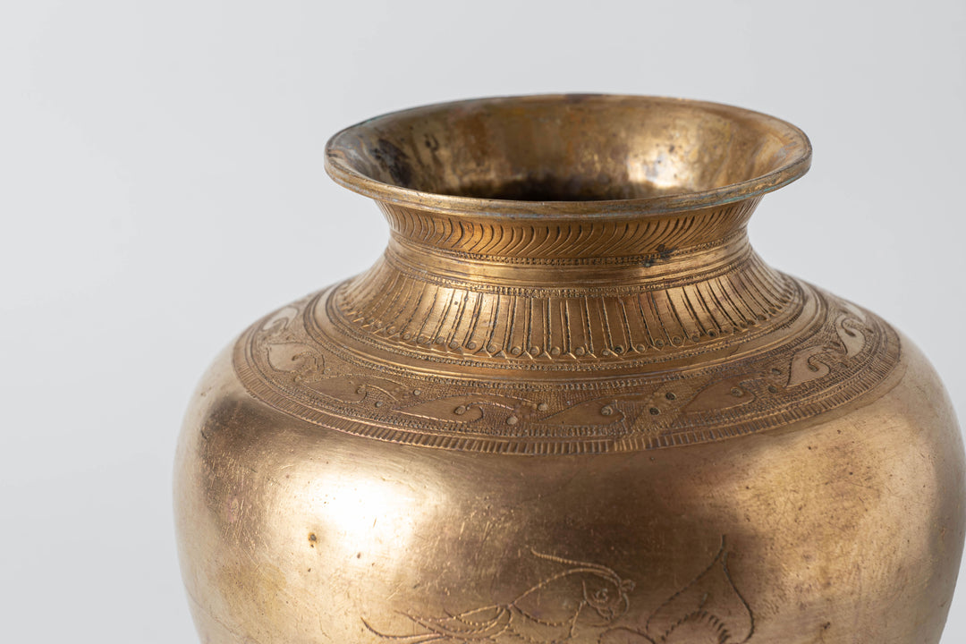 Vintage Brass Pot