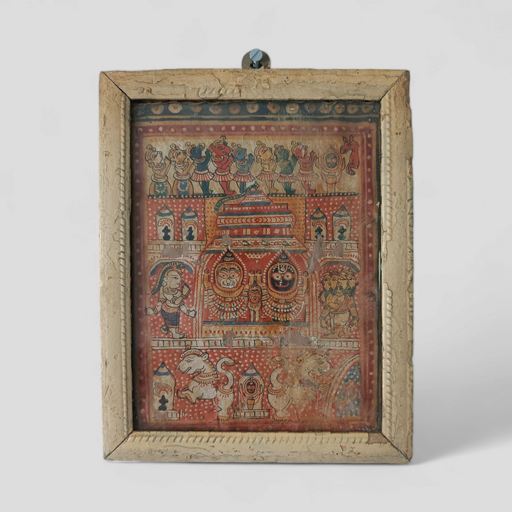 Vintage Painting - Jagannath Trio and Others
