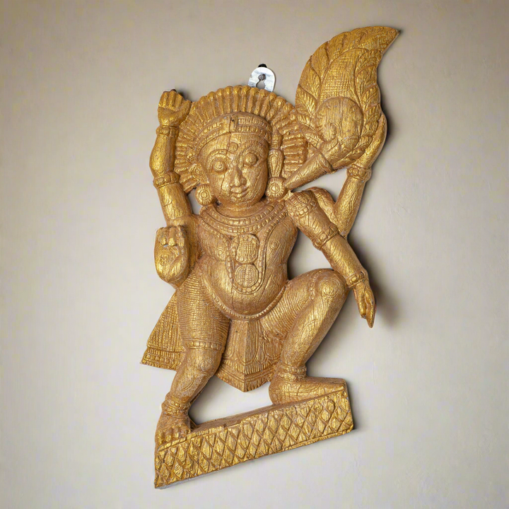 Vintage Wooden Panel of Gana
