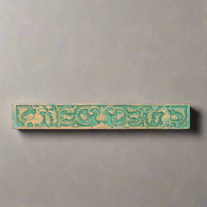 Vintage Carved Wooden Panel