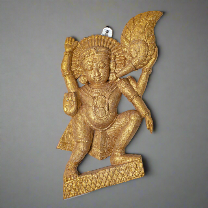 Vintage Wooden Panel of Gana