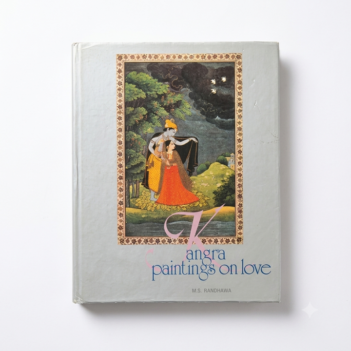 Kangra Paintings on Love by M. S. Randhawa, 1994 hardcover illustrated art book with dust jacket in excellent condition