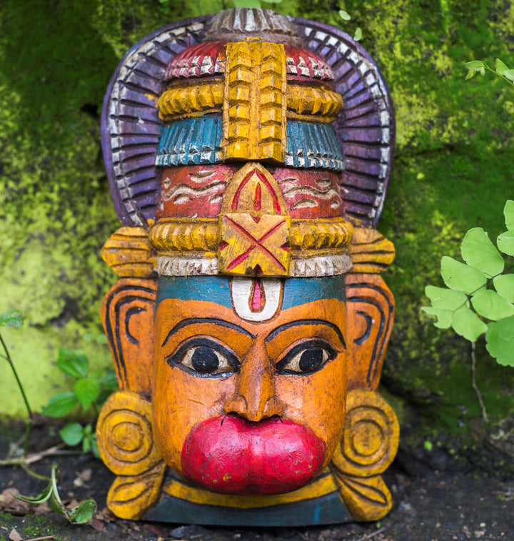 Wooden Hanuman Mask
