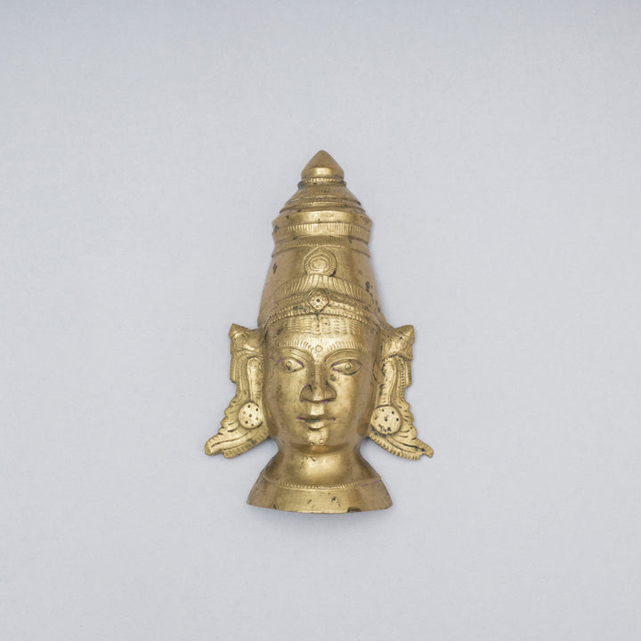 Vintage Brass Lakshmi Mask
