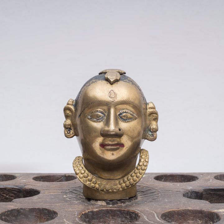 Vintage Brass Gauri Head