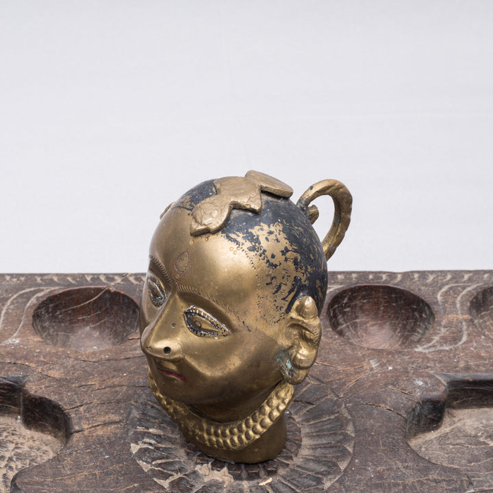 Vintage Brass Gauri Head